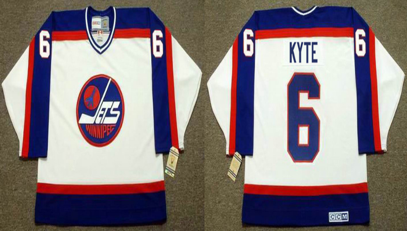 2019 Men Winnipeg Jets 6 Kyte white CCM NHL jersey